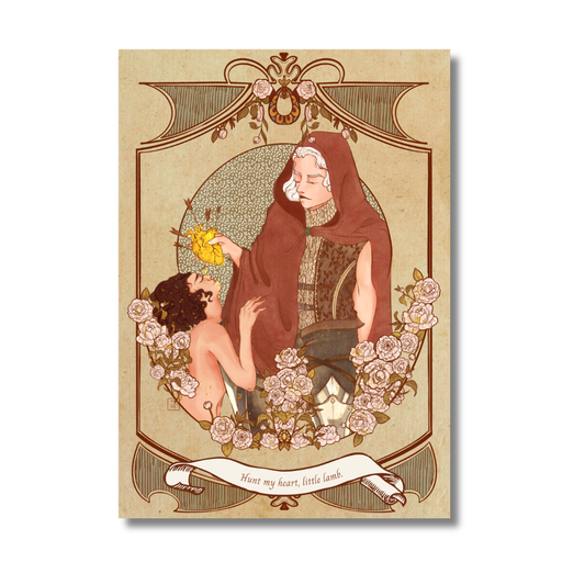 ART PRINT A4- HUNT MY HEART