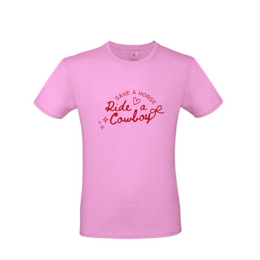 TSHIRT SAVE A HORSE RIDE A COWBOY